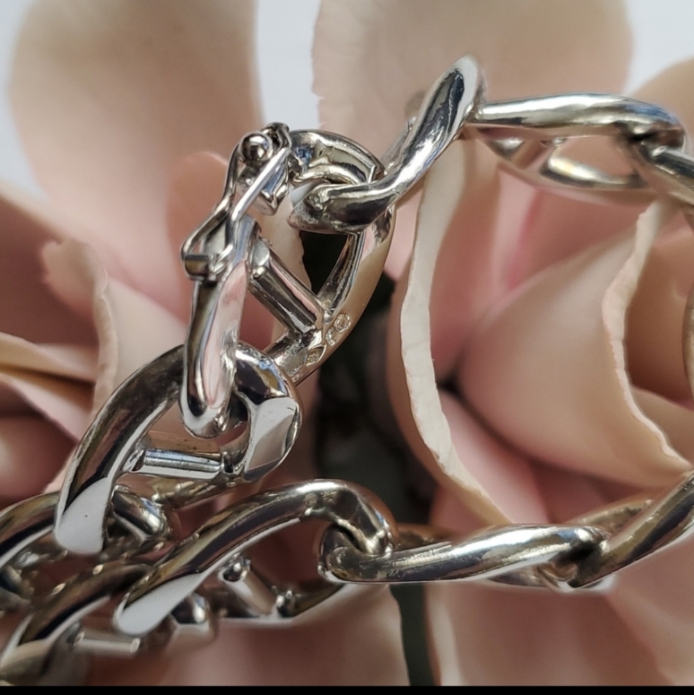 Solid Silver Link Bracelet - image 4